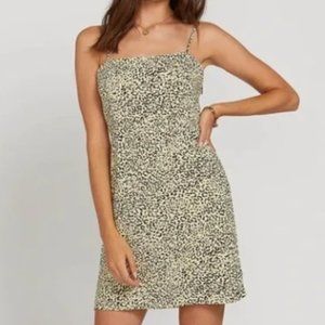 Volcom Gen Wow Dress - leopard print sundress - Size Small